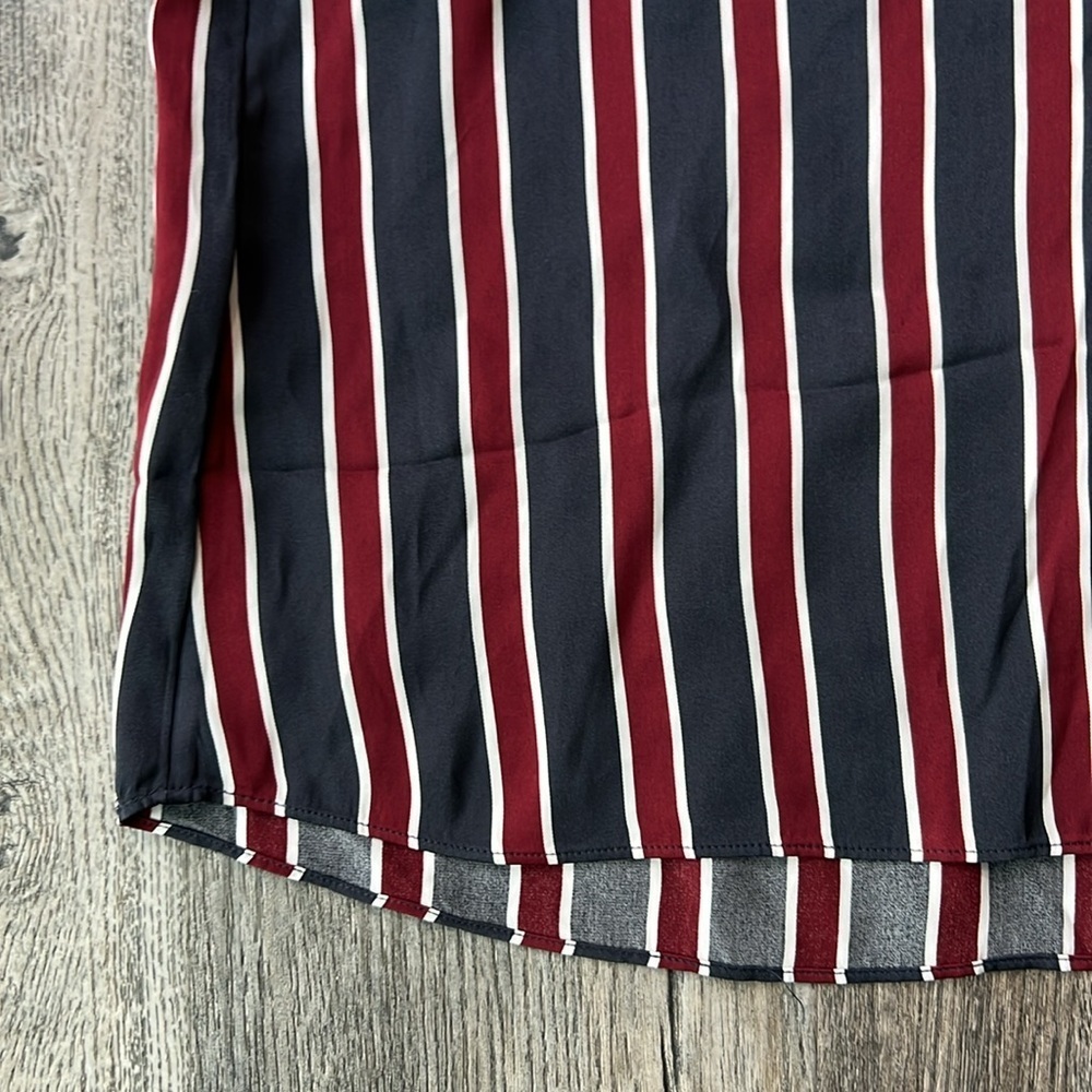 Frame Top Blue and Red Striped Classic Cami Size Extra Small Adjustable Straps - Picture 9 of 10